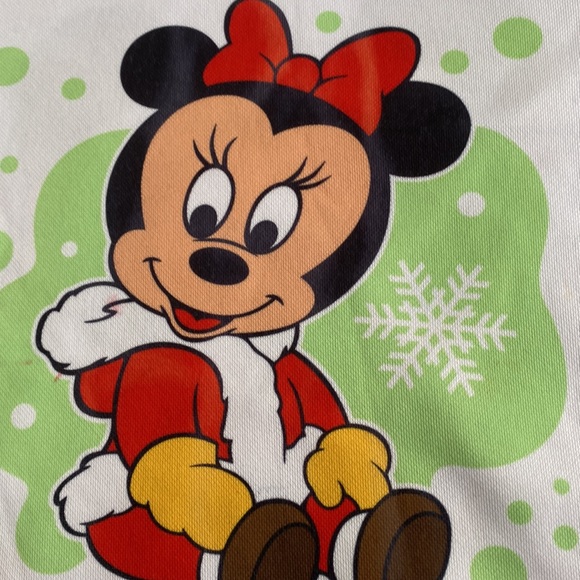Micky and Minie Mouse Christmas White Shirt - Picture 7 of 10